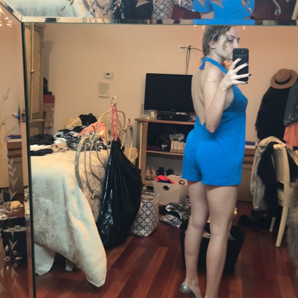 Backless Blue Romper🦋 - Picture 3 of 3